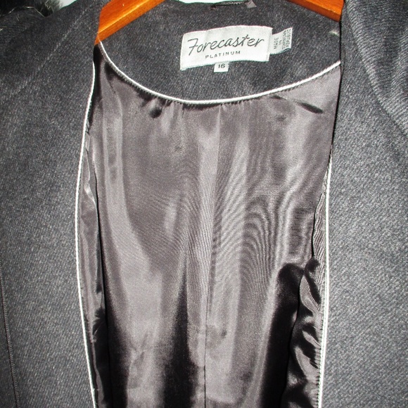 NWT Forecaster Platinum Wool Blend Coat Size 16 - Picture 4 of 8